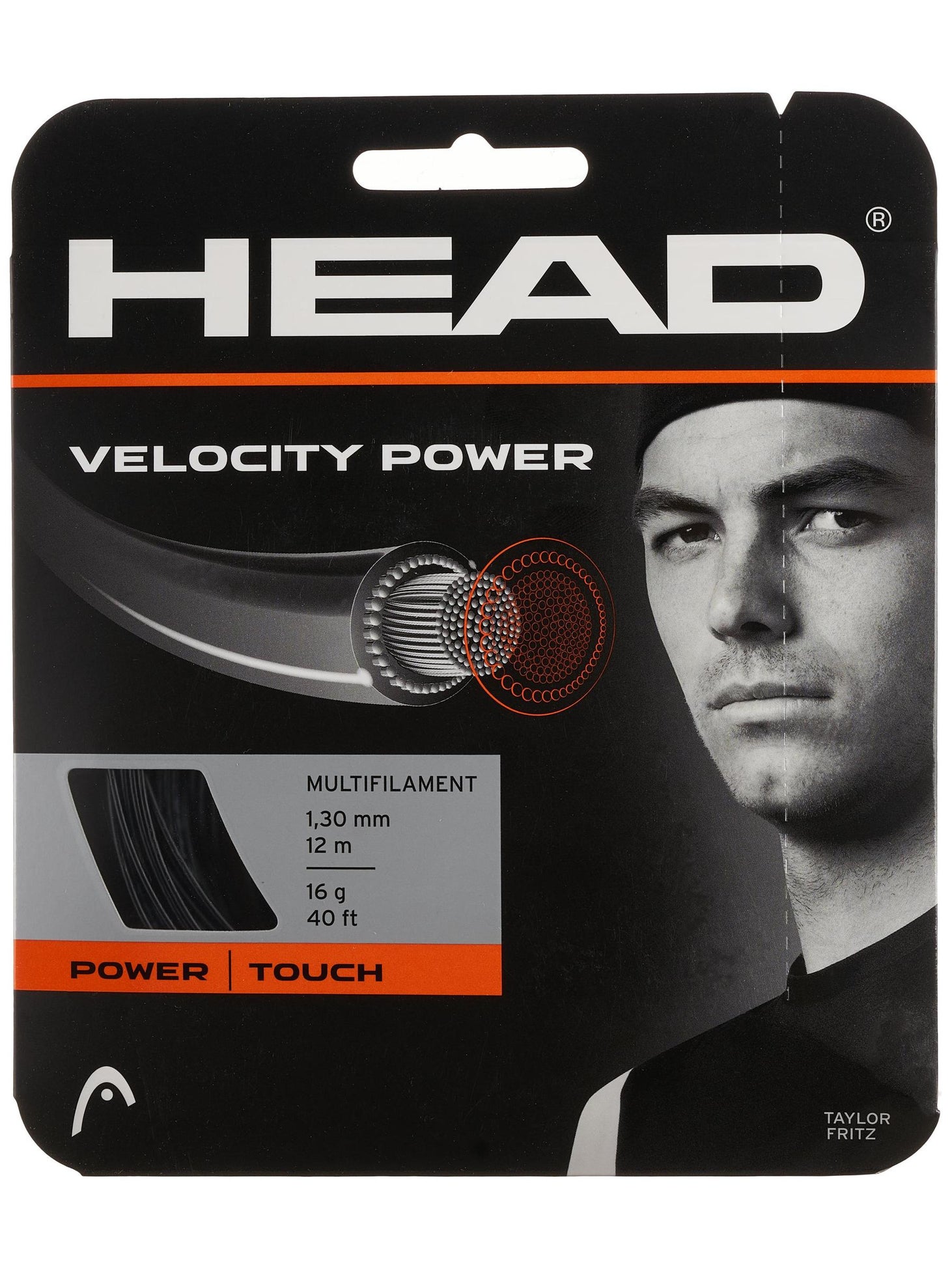 Head Velocity MLT Power 16/1.30 String Tennis Warehouse