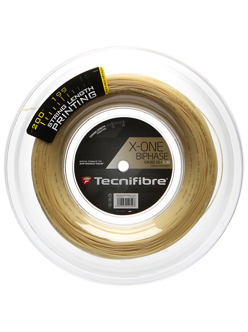 Corde De Raquette Tecnifibre X-One Biphase – Revêtement PU, Puissance Et Sensation Améliorées – Pour Squash