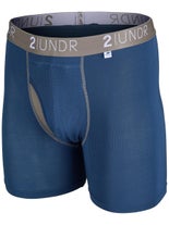 2UNDR Men's Swing Shift 6" Boxer Brief Navy S
