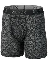 2UNDR Men's Swing Shift 6" Boxer Brief Black XL