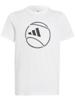adidas Boy Spring Tennis Graphic T-Shirt White XL