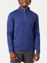 BloqUV Men's Long Sleeve Zip Top Navy SM