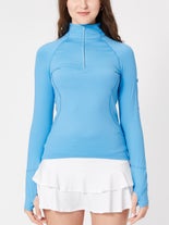 BloqUV Women's Half Zip Top Ocean Blue XL