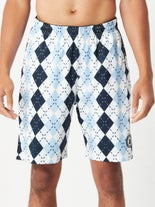 Flow Society Men's Blue Argyle Short Print S
