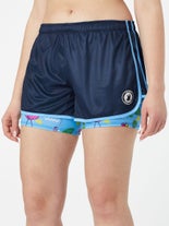 Flow Society Wms Flamingo 2-in-1 Short Blue L