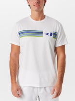 Grand Slam Men's Energy Chest Stripe Top White L