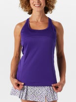 Grand Slam Women's Summer Racer Tank Blue XS