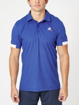 Le Coq Sportif Men's Tennis Polo Blue S