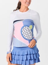Lucky In Love Women's Linen Intuition LS Print XL