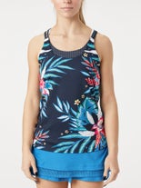 Lucky in Love Women's Keepin' It Rio Tank Print L