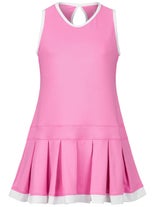 LiMi Girl Rose Cottage Keyhole Dress Pink S