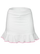 LiMi Girl Rose Cottage One Ruffle Skirt White 4-5