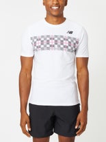 New Balance Men's Fall Printed Rally Crew White XXL