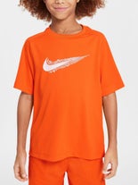 Nike Boy's Spring Swoosh Top Orange S