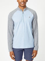 Penguin Men's Fall 1/4 Zip Raglan LS Blue L