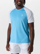 Penguin Men's Summer Colorblock Top Blue XXL
