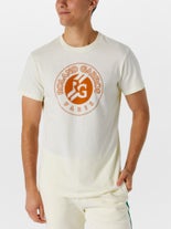 Roland Garros 2025 Men's Big Logo T-Shirt Tan S