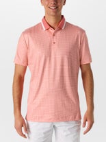 REDVANLY Men's Spring Devine Polo Coral XL