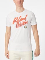 Roland Garros 2025 Men's Text T-Shirt White XL