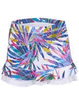 Sofibella Girl's UV Double Ruffle Skirt Leaves L