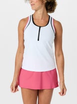 Sofibella Women's Amore Mio Zip Tank White XL