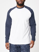 tasc Men's Spring Carrollton Colorblock LS White S