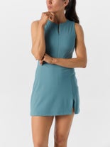 Travis Mathew Wms Sunfire Zip Dress Smoke Blue XS