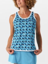 Tail Women's Deep Blue Sea Chevy Tank Print L