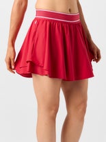 tasc Women's Fall Play On Skirt Red L