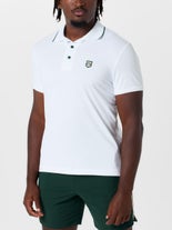 UomoSport Men's Retro IV Polo White XL