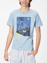 Wilson Men's Racquet Duo Tech T-Shirt Blue M
