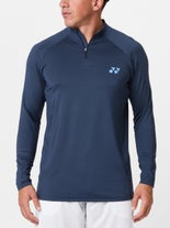 Yonex Men's Fall Half Zip LS Indigo Marine XL