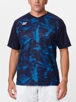 Yonex Men's Fall Print Performance Top Navy S