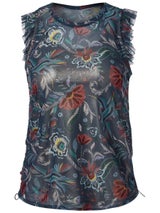 Lucky in Love Women's Stitch Mesh Layered Tank