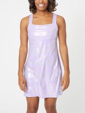 EleVen Women's Psychedelic Uneven Swirl Sparkle Dress