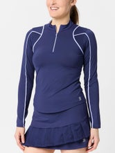 Sofibella Women's Lilac Dream 1/2 Zip Top