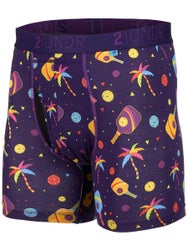 2UNDR Men's Swing Shift 6" Boxer Brief- Pickle Paradise