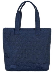Ame & Lulu Tennis Court Carryall Tote Quilted Navy