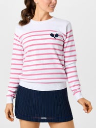 Ame & Lulu Women's Club Sport Paddle Stripe Sweater