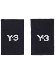 adidas Men's Y-3 Doublewide Wristbands-Black/Orbit Grey