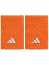 adidas Spring Doublewide Wristband - Pure Orange