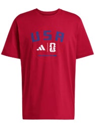 adidas FIFA World Cup USA Qual T-Shirt Red M