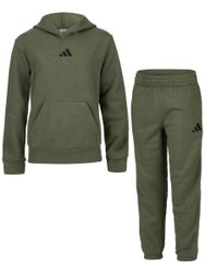adidas Youth Winter Essential Fleece Warm Up Set