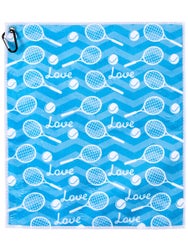 Born To Rally Tennis Love Towel - Turquoise