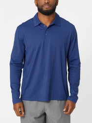 BloqUV Men's Long Sleeve Polo - Navy