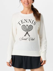 Bird & Vine Women's Reverse Fleece Tennis Social Club