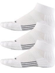 Fitsok CF2 Cushion Quarter 3-Pack Socks White