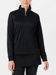 Fila Women's Essential Long Sleeve 1/4 Zip - Black