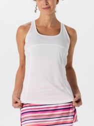 Grand Slam Women's Core Racer Tank - White