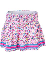 Lucky In Love Girl's Cheetah Drip Smock Skirt